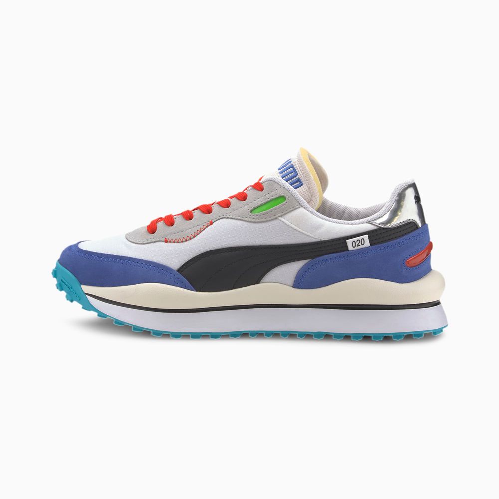 Puma Style Rider Férfi Sportcipő - Fehér/Kék ( Hungary - TQJXY0751 )